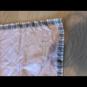 Burberry pink silk scarf